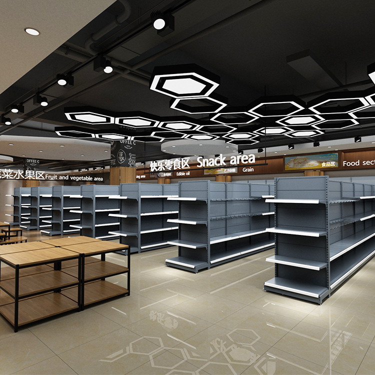 [Custom] Heavy Supermarket Shelves Custom Snacks Convenience Business Super Group Purchase Display Rack Guangzhou Factory Custom details Picture