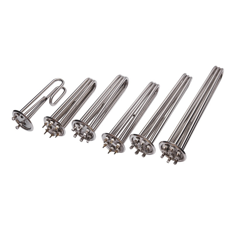 Supply 304 stainless steel thickened water boiler heating tubes, water boiler water tank processing electric heating tubes Item Picture