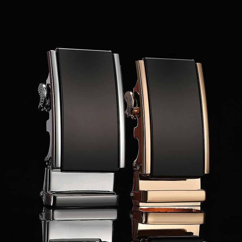 Leather Head For Men Automatic Buckle Alloy Waist Head Buckle Waistband Buckle Belt Buckle Head Accessory 3.5Cm Clip details Picture