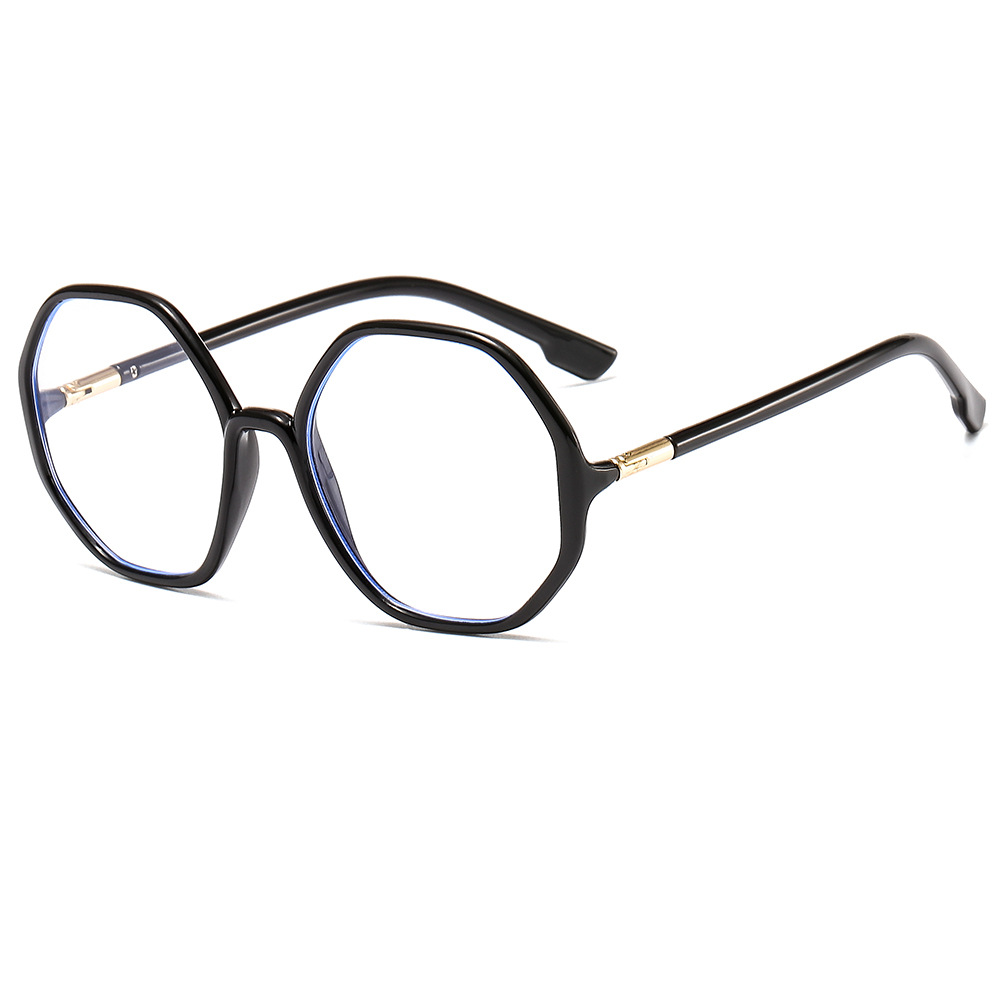 Anti-blue light octagonal irregular flat glasses 2020 new style spectacle frame, the same style as the popular street style 3371 spectacle frame