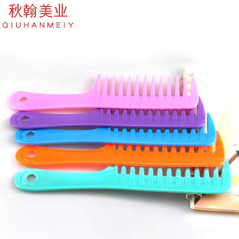 Hair Oil Hair Comb Home Wide Teeth Curly Hair With Large Hair Comb Color Plastic Hair Comb Manufacturers Specification drawing