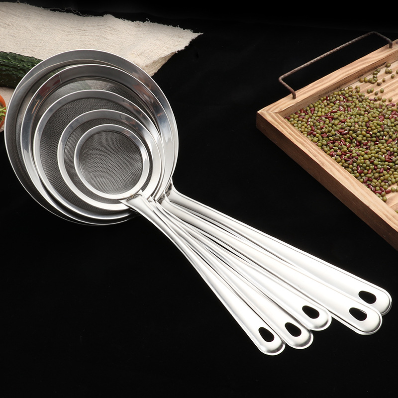 Kitchen Stainless Steel Strainer Soy Milk Filter Household Fried Dredge From The Oil Lattice Foam Juice Net Leak Application Scenario