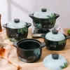 A popular and best-selling large-capacity ceramic clay pot, a health-preserving flat-bottomed household stew pot, and a high-temperature resistant open flame soup clay pot Specification image