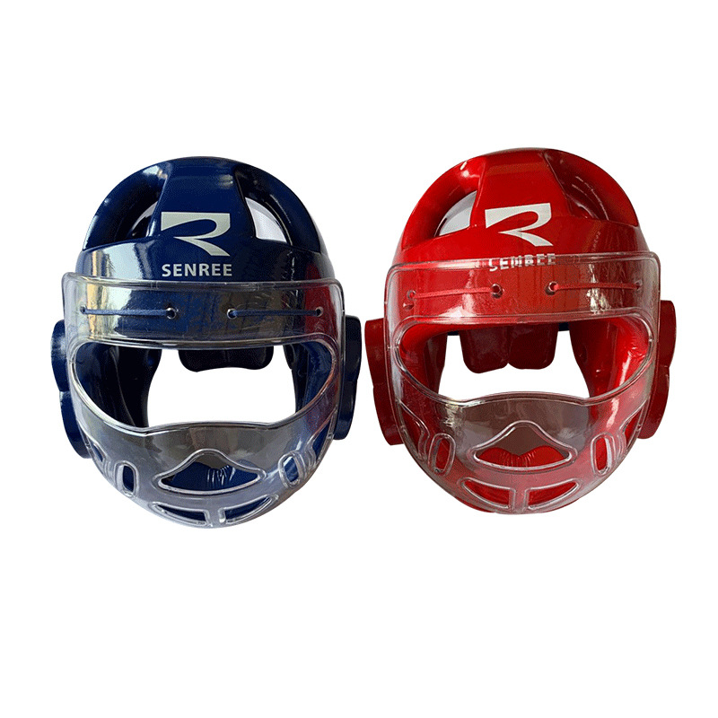 Manufacturers Wholesale A Formed Helmet Mask Protective Gear Sanda Karate Taekwondo Training Protection Integrated Head Protection Item Picture