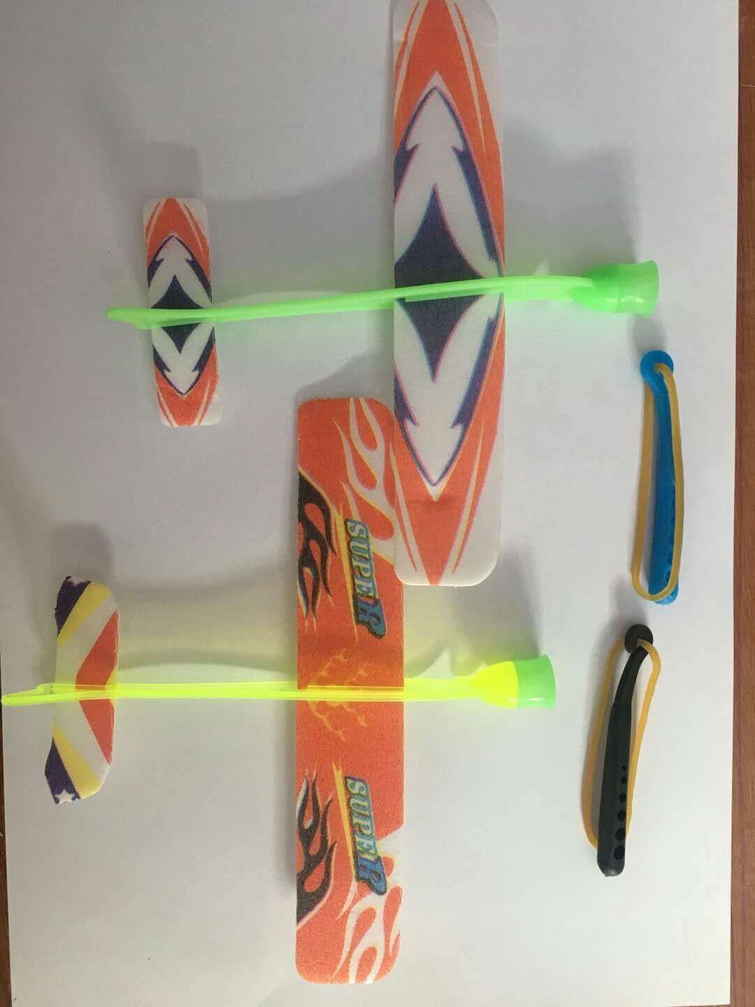 DIY children's toy suction cup ejection aircraft, toy rubber band ejection aircraft factory direct sales