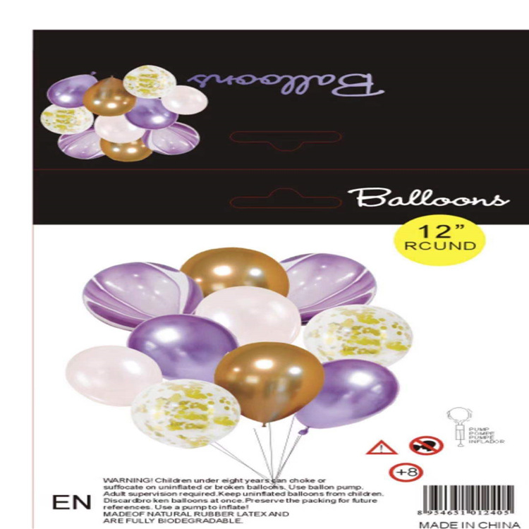 Wholesale A Hair Red Wedding Decoration Marble Latex Balloon Birthday Party Wedding Room Decoration details Picture