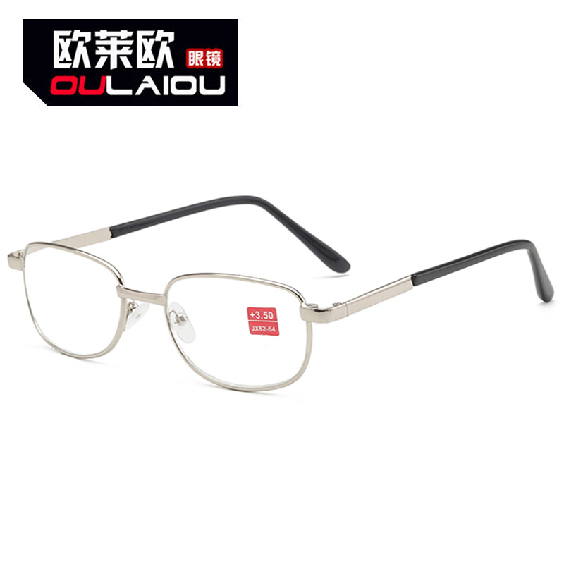 新款老花镜批发 9035金属光学玻璃老花眼镜 高清时尚中老年人眼睛