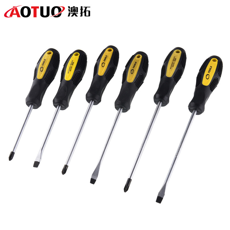 Chengya Screwdriver Screw Screwdriver With Rubber And Plastic Handle Screwdriver Flat-Head Phillips Screwdriver Wholesale