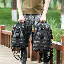 路亚背包大容量战术背包男多功能户外旅行登山骑行迷彩单双肩两用