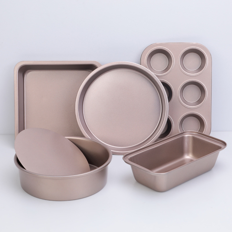 Cake Mold Carbon Steel Floss Base Cake Tools Toast Box Pizza Pan And Cup Square Baking Pan Baking Tool Set details Picture