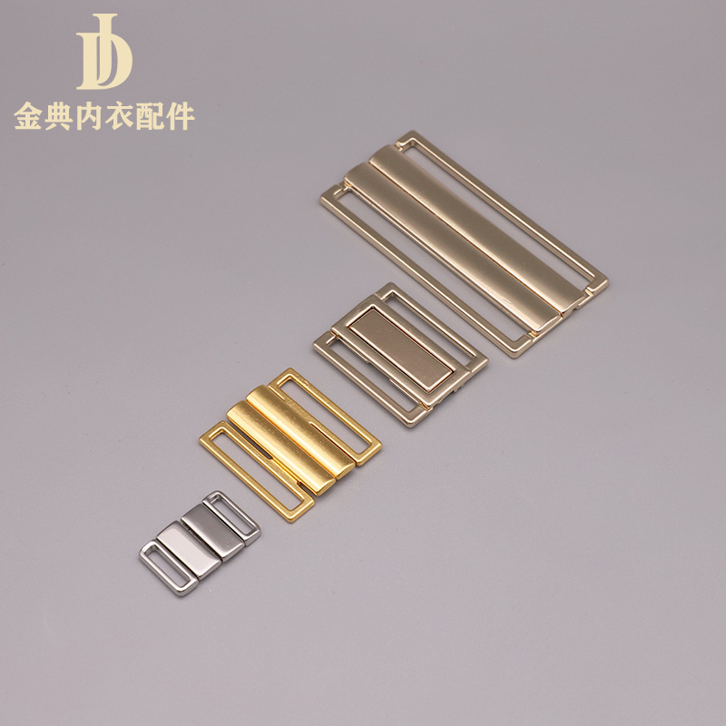 Golden Classic Alloy buttoned metal combination decorative alloy buckle swimwear, breastfeeding underwear adjustable button underwear accessories Application Scenario