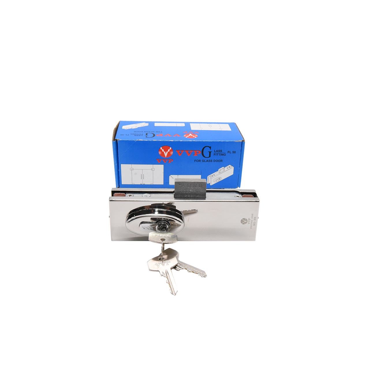 Factory Direct Stainless Steel Glass Door Clamp Universal Fixed Glass Door Lock Clamp Vvp Door Control Series