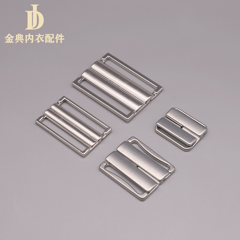 Golden Classic Alloy buttoned metal combination decorative alloy buckle swimwear, breastfeeding underwear adjustable button underwear accessories details Picture