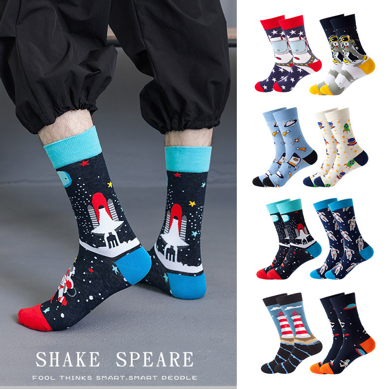 Otoño invierno nueva moda personalidad estrella tendencia calcetines mujer europa américa hip hop medias algodón amazon al por mayor Application Scenario