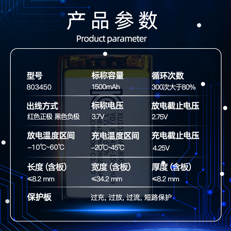 Yongdajia directly supplies 3.7V polymer lithium battery cells 803450/1500mAh rechargeable batteries for hand warmers and humidifiers Application Scenario