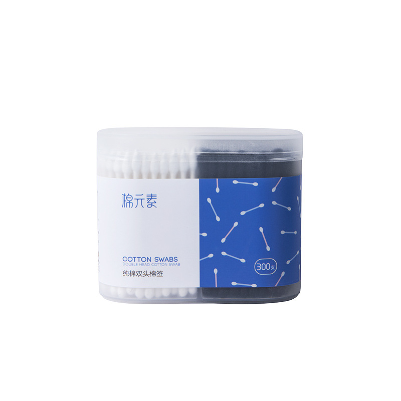 300 Double-Head Cotton Swabs In A Box Cotton Swabs Disposable Makeup Remover Makeup Ear Swabs Clean Tampon Swabs Item Picture