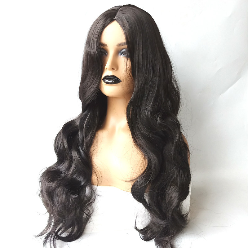African cross-border wigs, women's mid-parted long curly hair, European and American fashionable chemical fiber hair, big BO wave long hair manufacturer, one-piece consignment Application Scenario