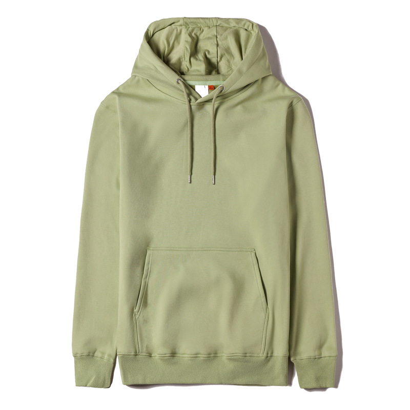 Autumn and winter 600g silver fox velvet hooded cover plus velvet thickened fashion men's hoodie custom work clothes printing logo Item Picture