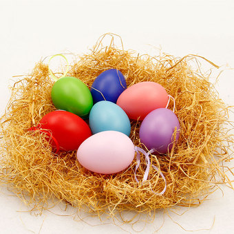 复活节DIY手绘彩蛋幼儿园涂色玩具仿真鸡蛋手工益智涂色彩蛋