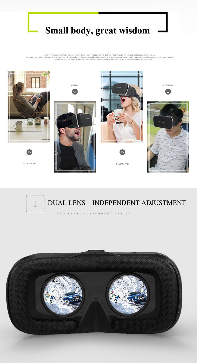 精选VR眼镜手机虚拟现实千幻魔镜G04头戴游戏智能3D数码眼镜 pic 30