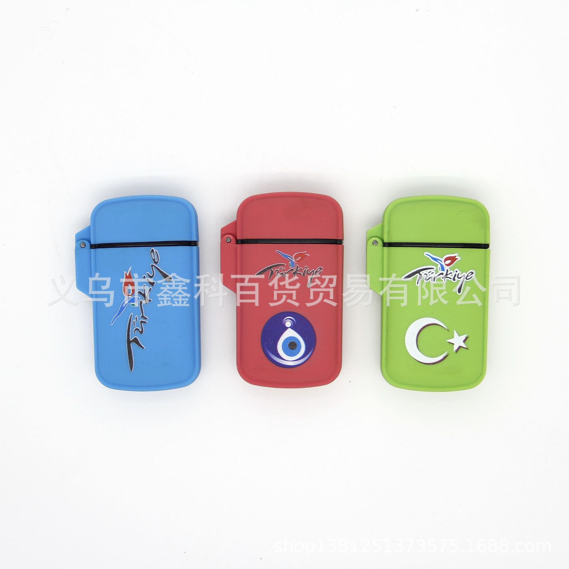 亚马逊橡皮胶防风打火机USB充电打火机印花电子点火器家用点烟机
