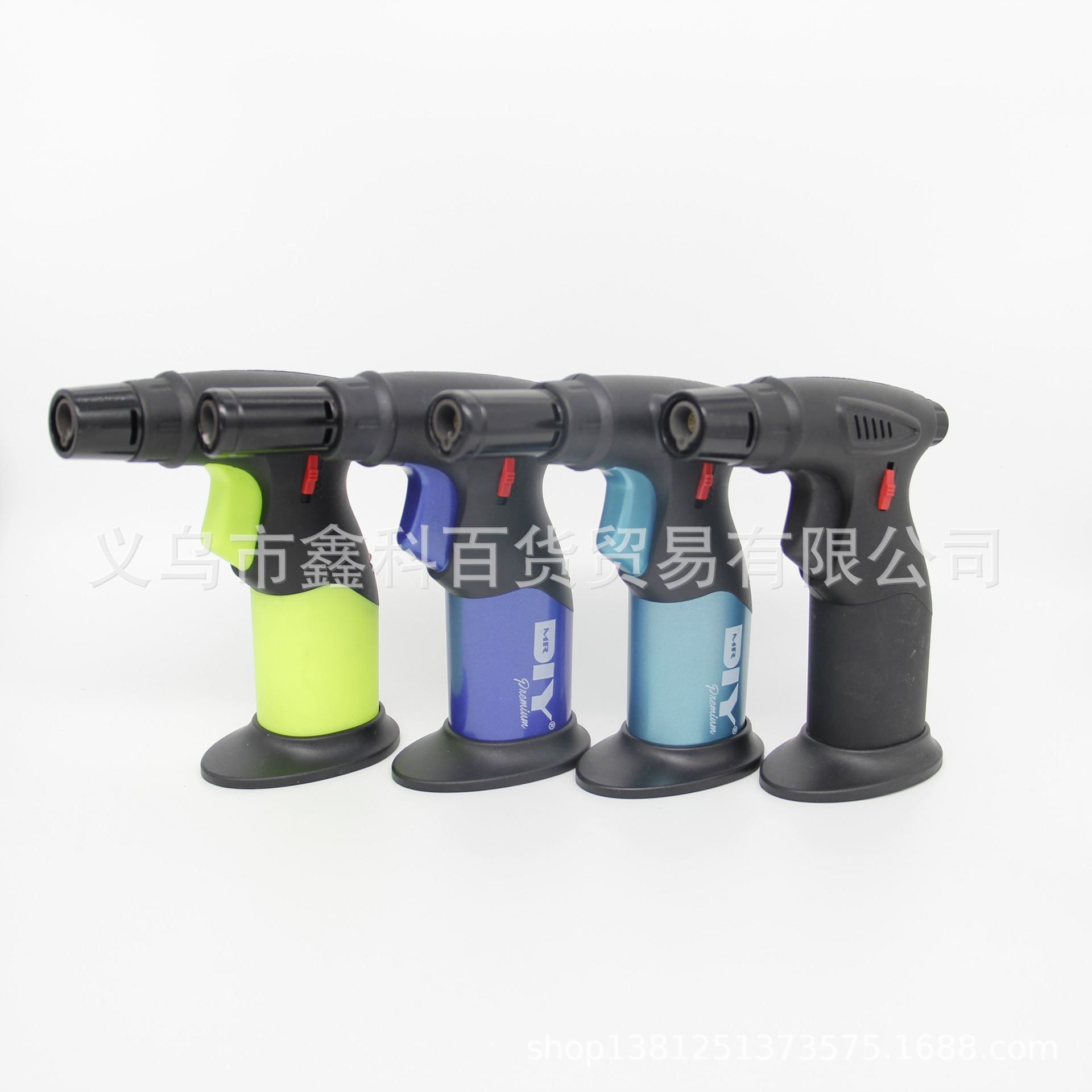 厂家批发个性蓝焰点火器雪茄烟斗艾灸焊接可充气安全直冲机喷火器
