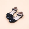 Bowknot children's hollow sandals Velcro patent leather girls' shoes are soft, breathable and do not rub feet. Cross-border supply Application Scenario