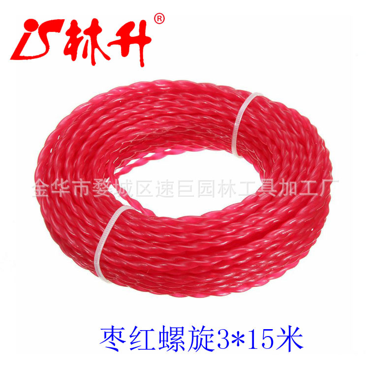 Lin Sheng Supply Lawn Mower Accessories General Mower Thread Hemp Yarn Nylon Rope Trimmer Line 2.4*370 Specification drawing