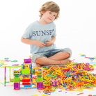 幼儿园聪明魔术棒拼插积木塑料儿童拼装益智手工diy大颗粒玩具棒