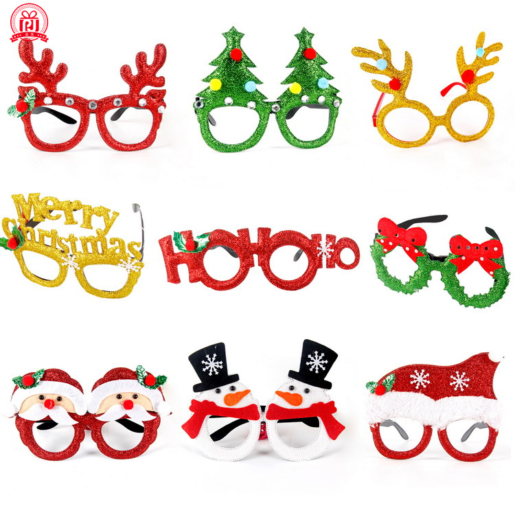 New Christmas Decorative Glasses Adult Children Christmas Gifts Holiday Supplies Party Creative Eyeglass Frame Wholesale Item Picture