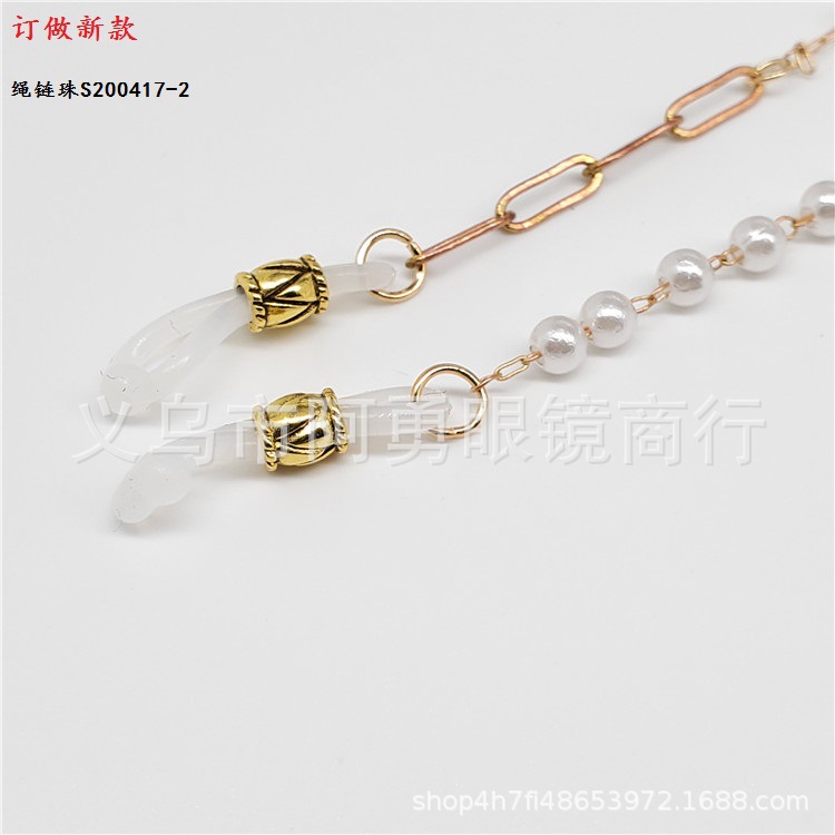صنع نظارات لؤلؤية جديدة، نظارات واقية من الصفائح الذهبية Specification image