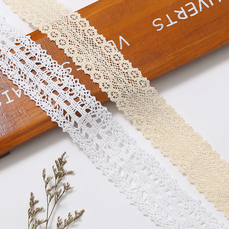Factory Direct Sales Of Solid Color Cotton Thread Clothing Accessories Lace Diy Furniture Soft Lace Lace Spot Wholesale full figure