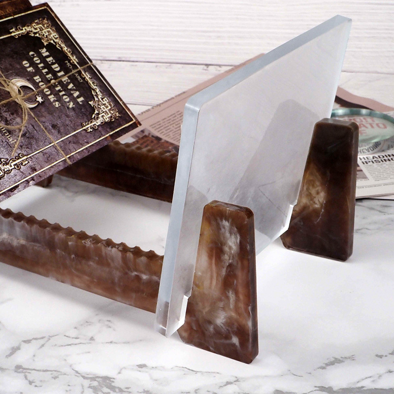 diy crystal resin mold storage stand, desktop bookshelf, multi-layer DVD storage box, silicone mold set details Picture
