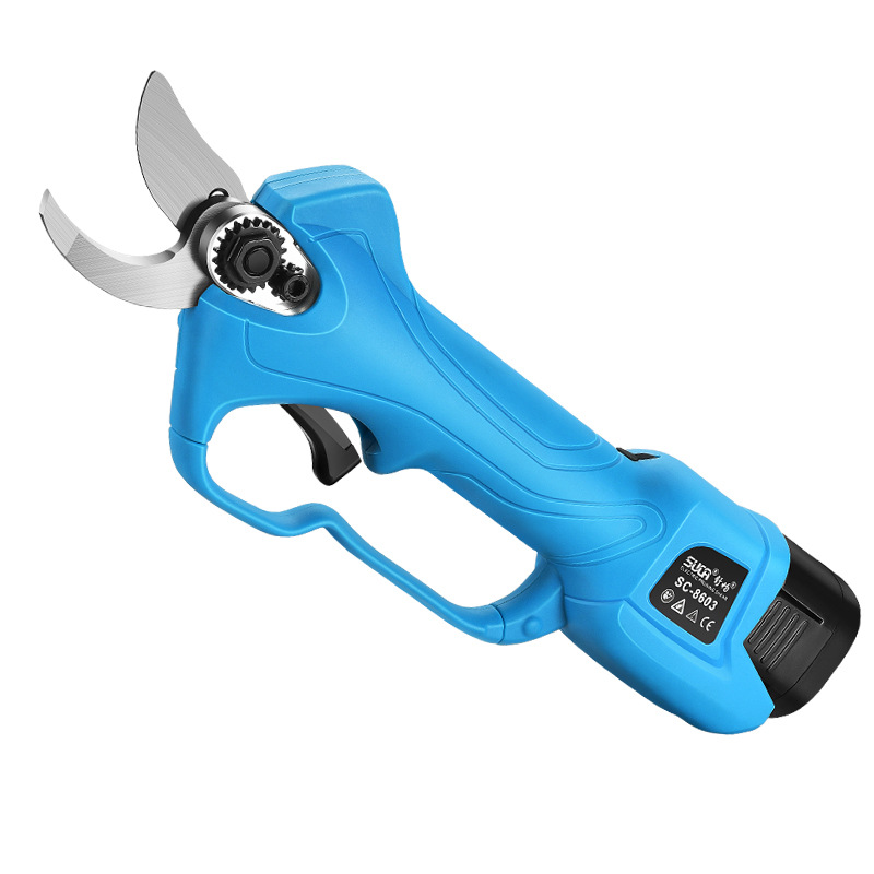 The New Smooth 3 Cm Electric Fruit Tree Pruning Scissors Branch Scissors Lithium Battery Garden Scissors Radio Scissors Cross Border Item Picture