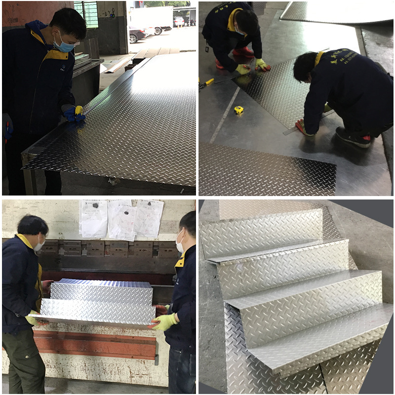 Factory Direct Sales 201#304# Stainless Steel Pattern Plate Flat Stair Plate Anti-Skid Cutting Processing Wholesale Item Picture