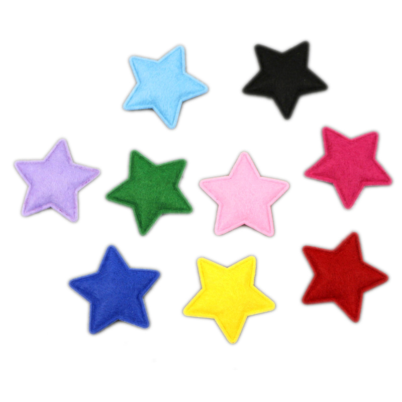 毛毡布五角星/DIY儿童发/厂家直供白底实物图