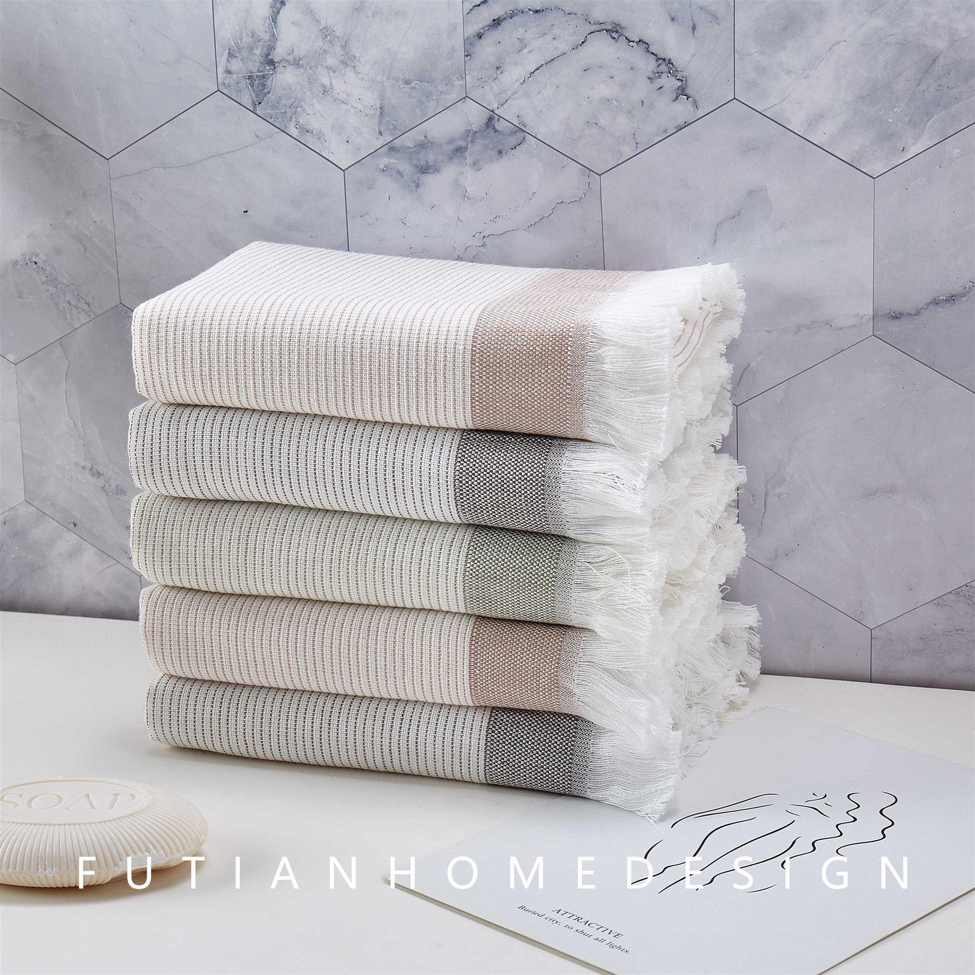 Fu Sweet Towel Cotton Gauze Fringed Face Towel Ins Couples Home Business Super Boutique A Hair Manufacturers Direct Sales Application Scenario