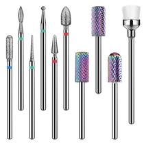 Cross border Nail Polish head set high-end color tungsten steel grinding head 10 sets nail polish machine accessories