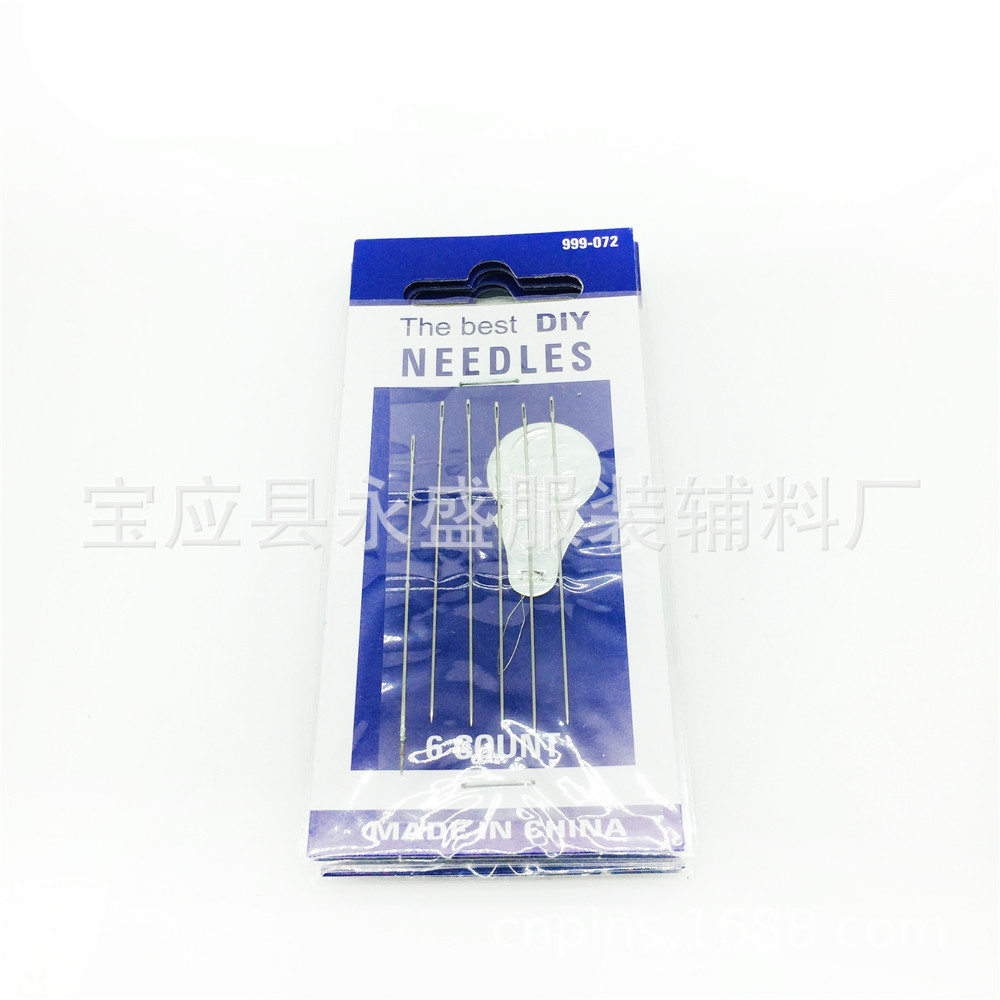 6 sets of beading needles with a threading tool for home use. For elderly people to string beading, join hands with the sewing needle and card suction manufacturer for wholesale Specification image