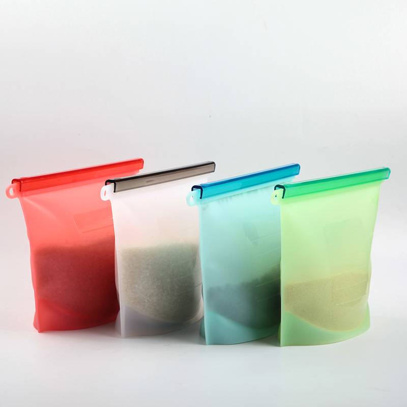 硅胶保鲜袋 500ml1000ml1500ml食品分装自封袋高汤冷冻食品收纳图