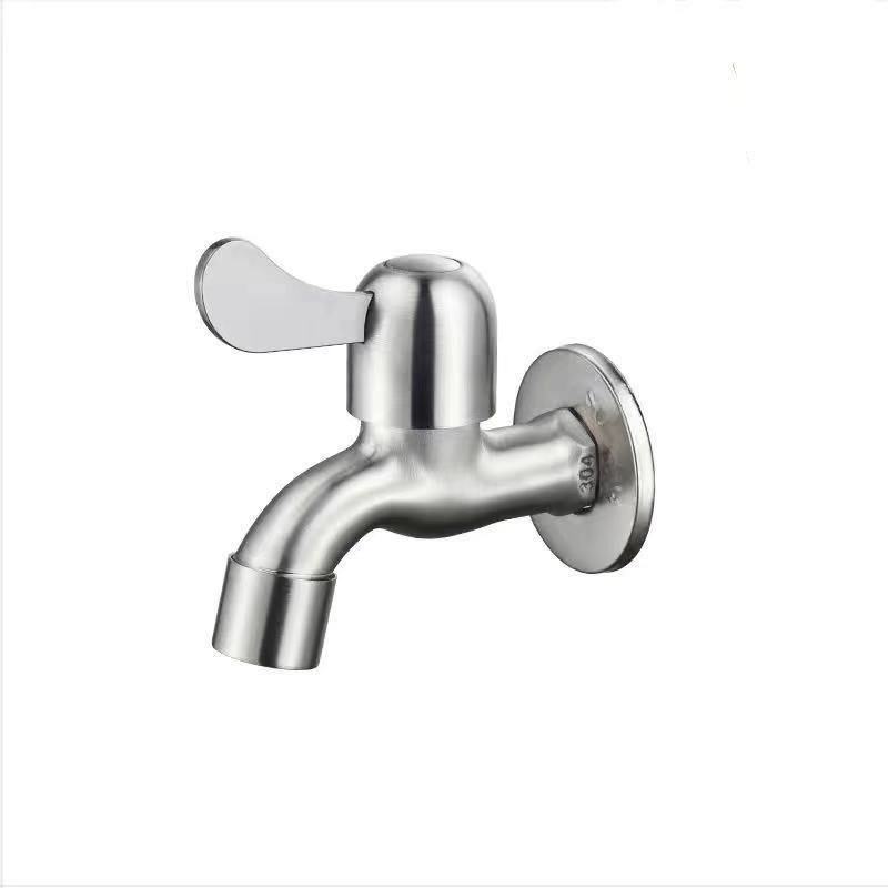 304 Faucet 304 Stainless Steel Faucet 304 Washing Machine Faucet 304 Single Cooling Mop Pool Faucet Item Picture