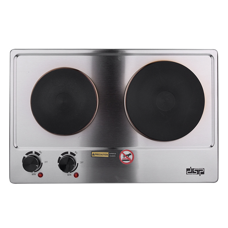 Double-head electric stove embedded high-power stir-fry electric stove double-hearth type double-eye commercial stove details Picture