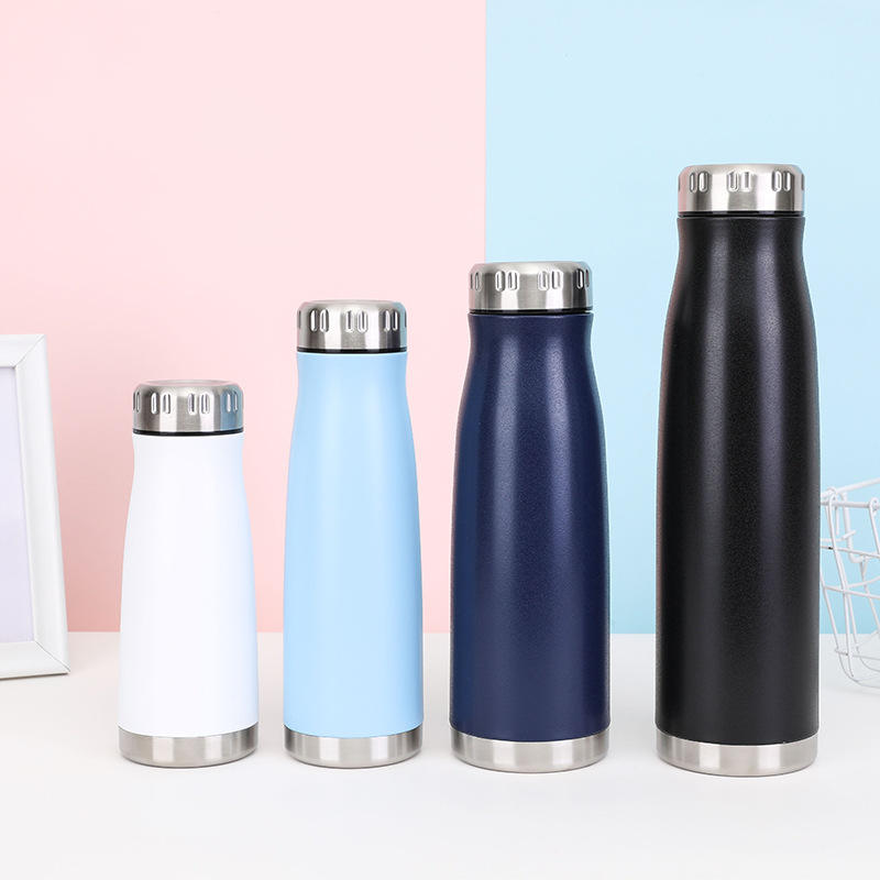 Manufacturers Directly Supply Fashion 304 Stainless Steel Thermos Cup Creative Coke Bottle Straight Cup Wholesale Specification drawing