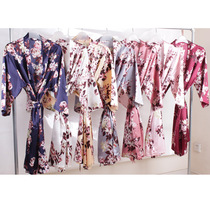 Summer nightgown light print nightgown Bridesmaid's nightgown Bride's morning gown Dogtail floral gown A2350
