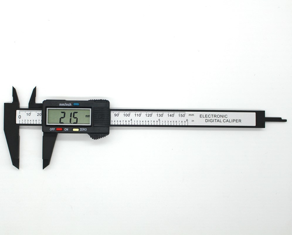 Electronic digital display vernier caliper 0-150mm carbon fiber digital large screen plastic digital display caliper accuracy 0.1MM Item Picture