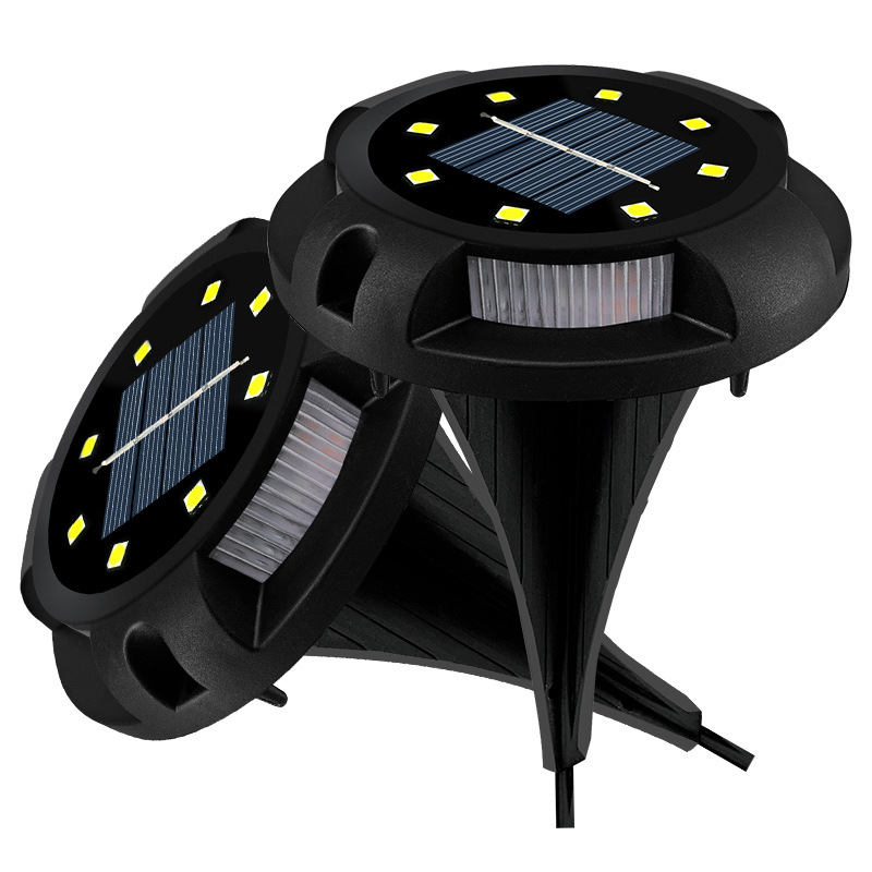 跨境新款太阳/户外插地四面/别墅庭院草坪白底实物图