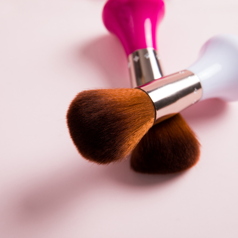 The Manufacturer Directly Supplies 12 Sets Of Double-Headed Eyebrow Brush Mascara Brush Fiber Hair Electroplated Handle Makeup Brush Set Beauty Tool 1121 details Picture