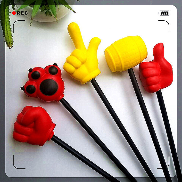 卡通大号石头剪刀布 厂家直销PU手指玩具 整蛊发泄道具泡沫锤