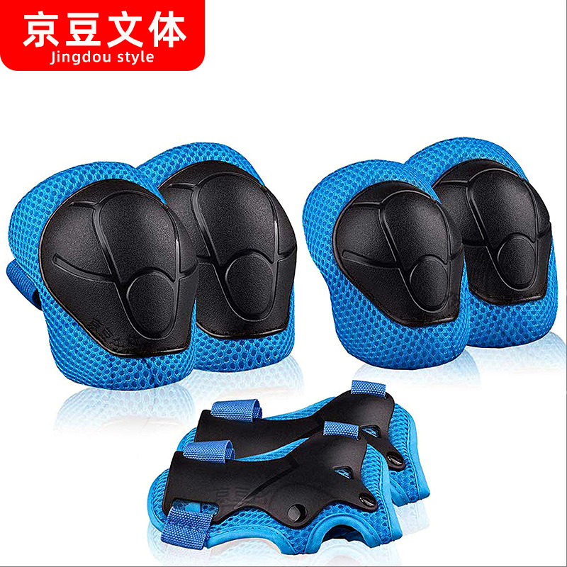 Children's Balance Bicycle Mine Sports Protection Skiing Roller Skating Knee And Wrist Combined Sports Protection Specification drawing