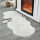 仿羊毛长毛地毯北欧地垫客厅地毯现代简欧式简约客厅地毯卧室地毯图